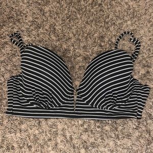 Black and White Bikini Top
